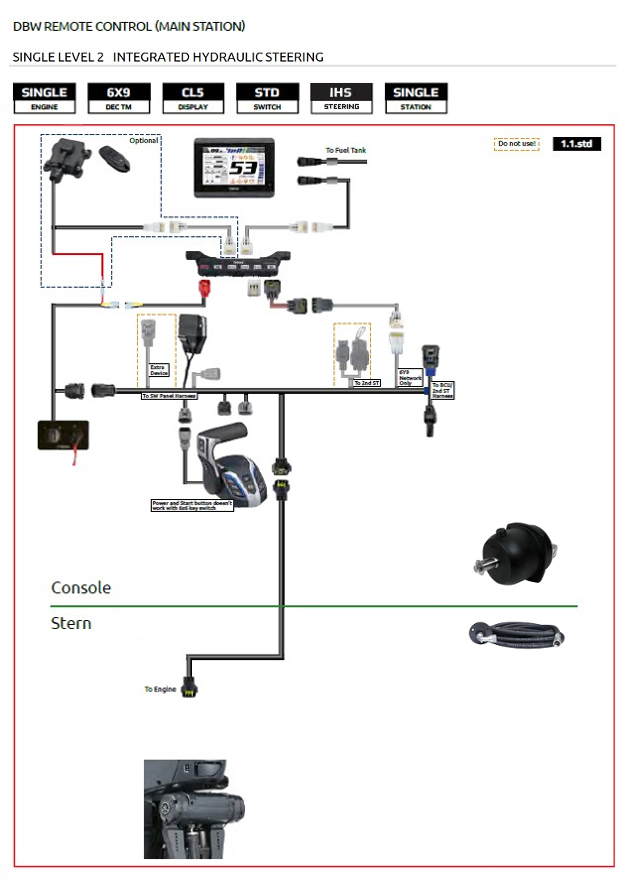 HELM MASTER EX - LEVEL 2 INTEGRATED HYDRAULIC STEERING (Інтегроване гідравлічне кермове керування)